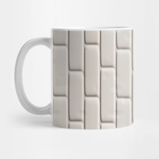 Pattern I'm solid as a wall, Brick wall in gray tones, a larger variant Mug